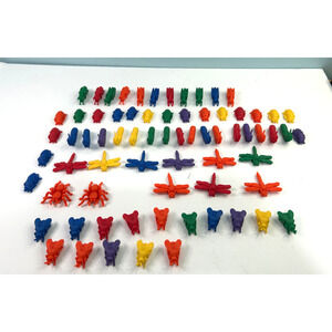 Lot of 70 Learning Resource Backyard Bugs- Beetles, Caterpillars, Flies and more